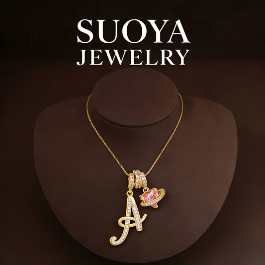 Dopamine English Letter Light Luxury Minority Necklaces