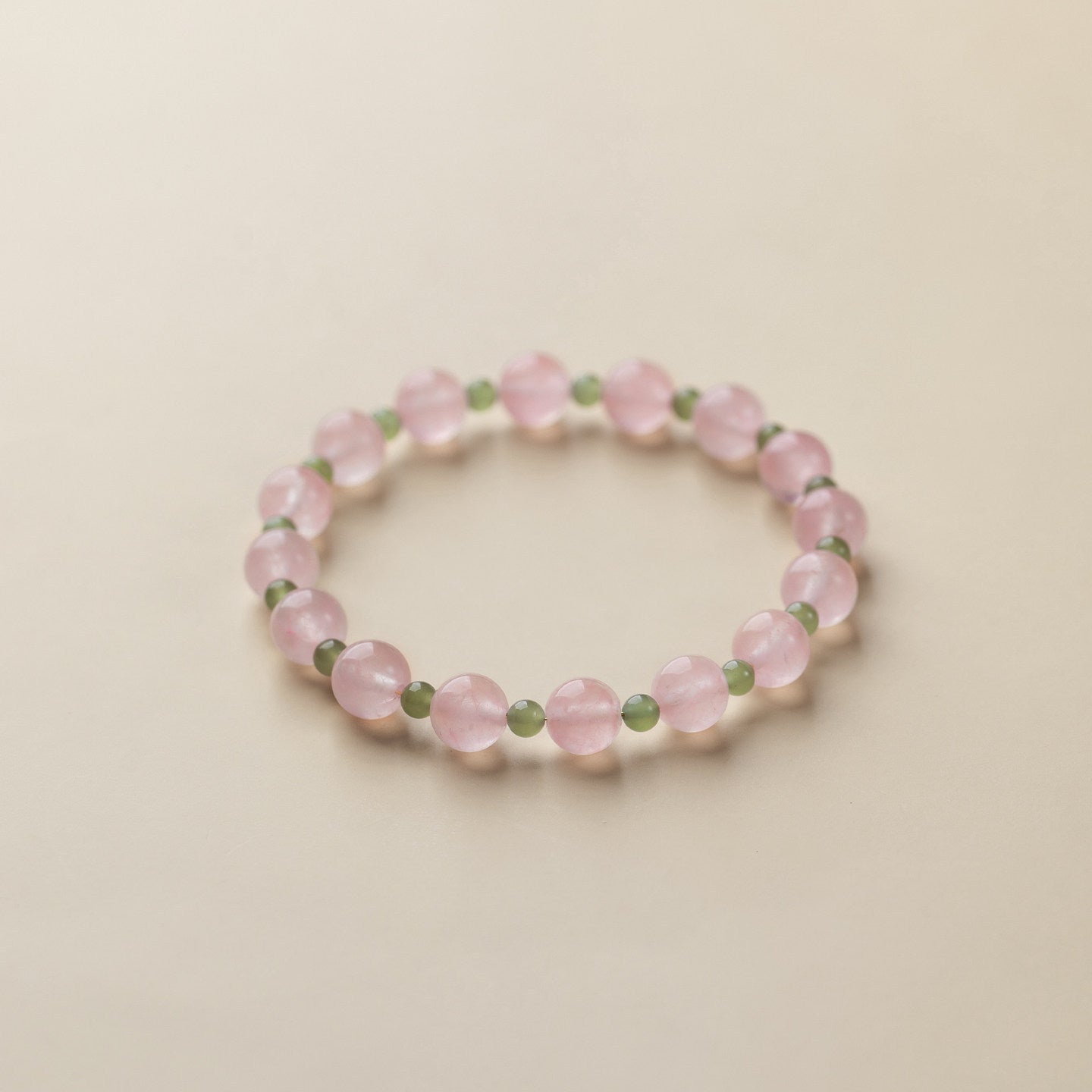 Women's Crystal For Attracting Male Pink Chinese Chalcedony Lucky Bracelet
