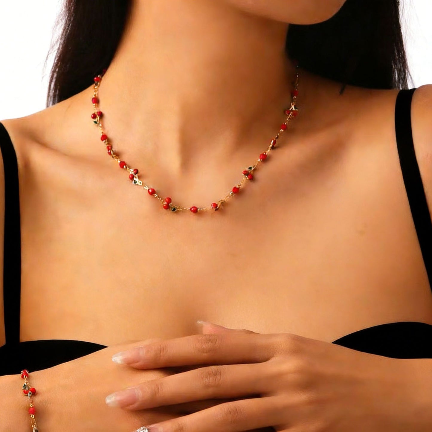Chinese Advanced Colorful Fruit Cherry Creative Fresh Sweet Pendants