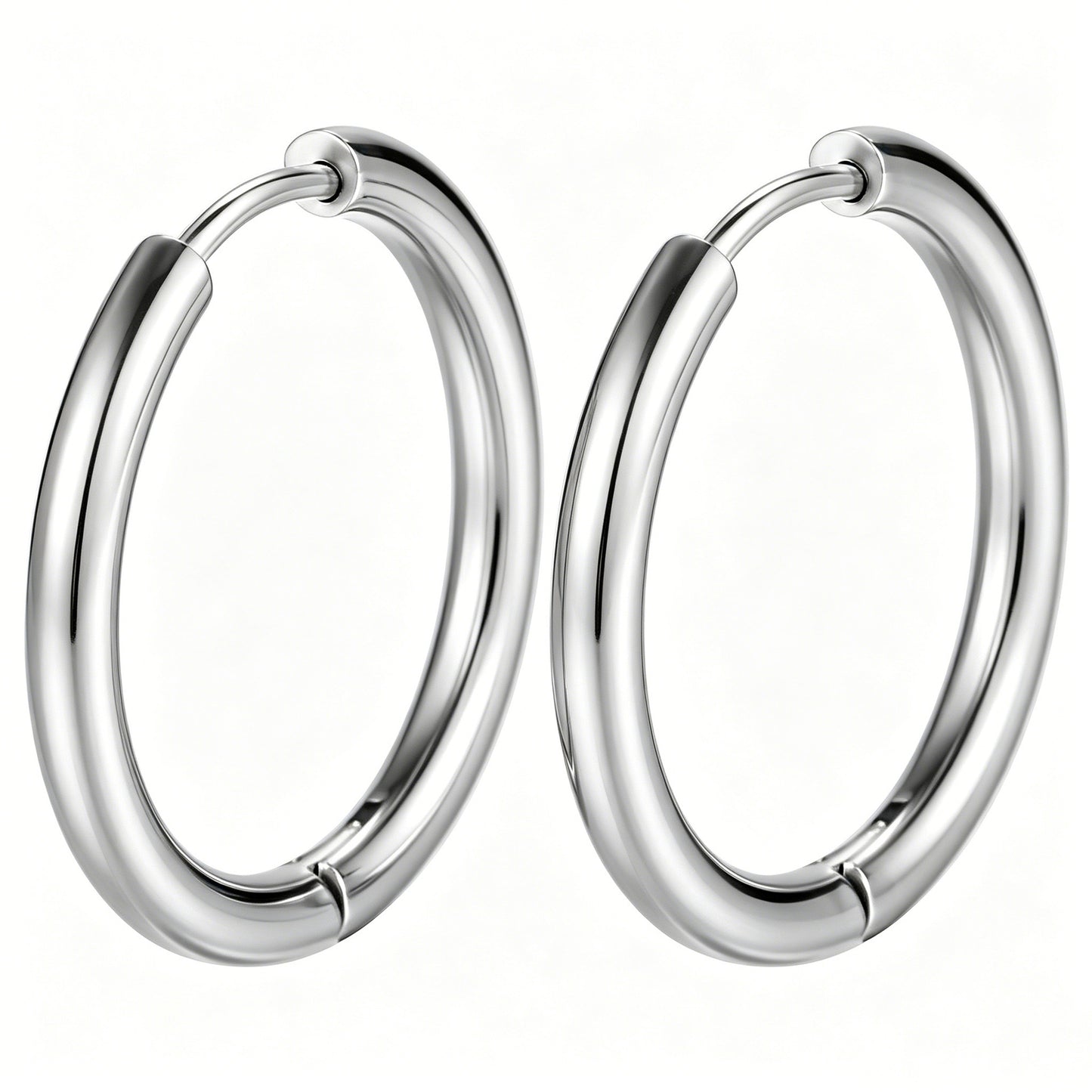 Women's Simple Titanium Steel Clip Affordable Luxury Fashion Round High-grade Rings