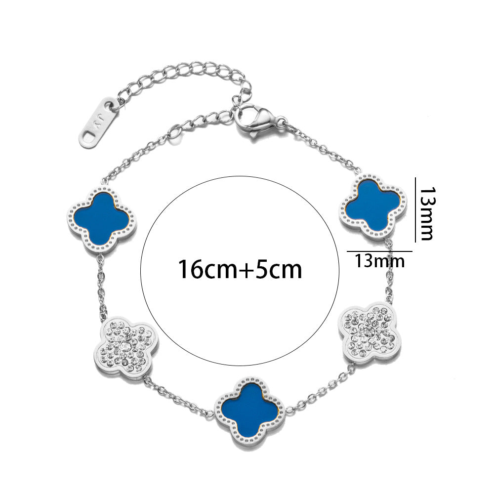 Diamond Rose Gold Fashion Charm Pork Bracelet