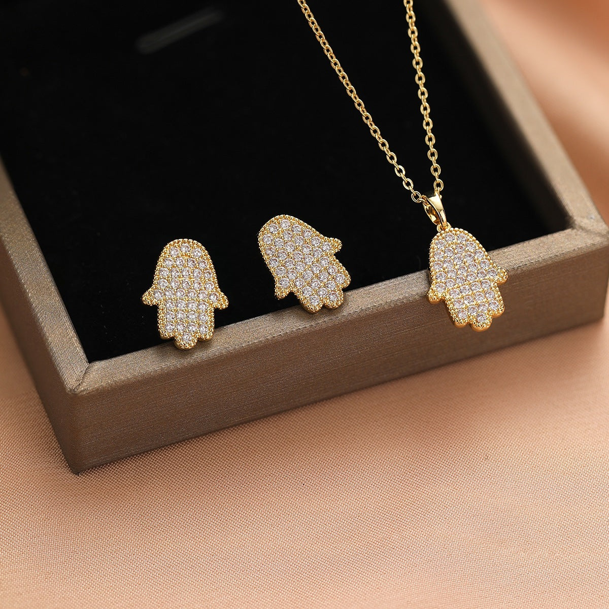 Glamorous Comfortable Two-piece Affordable Luxury Fashion Jewelry Set