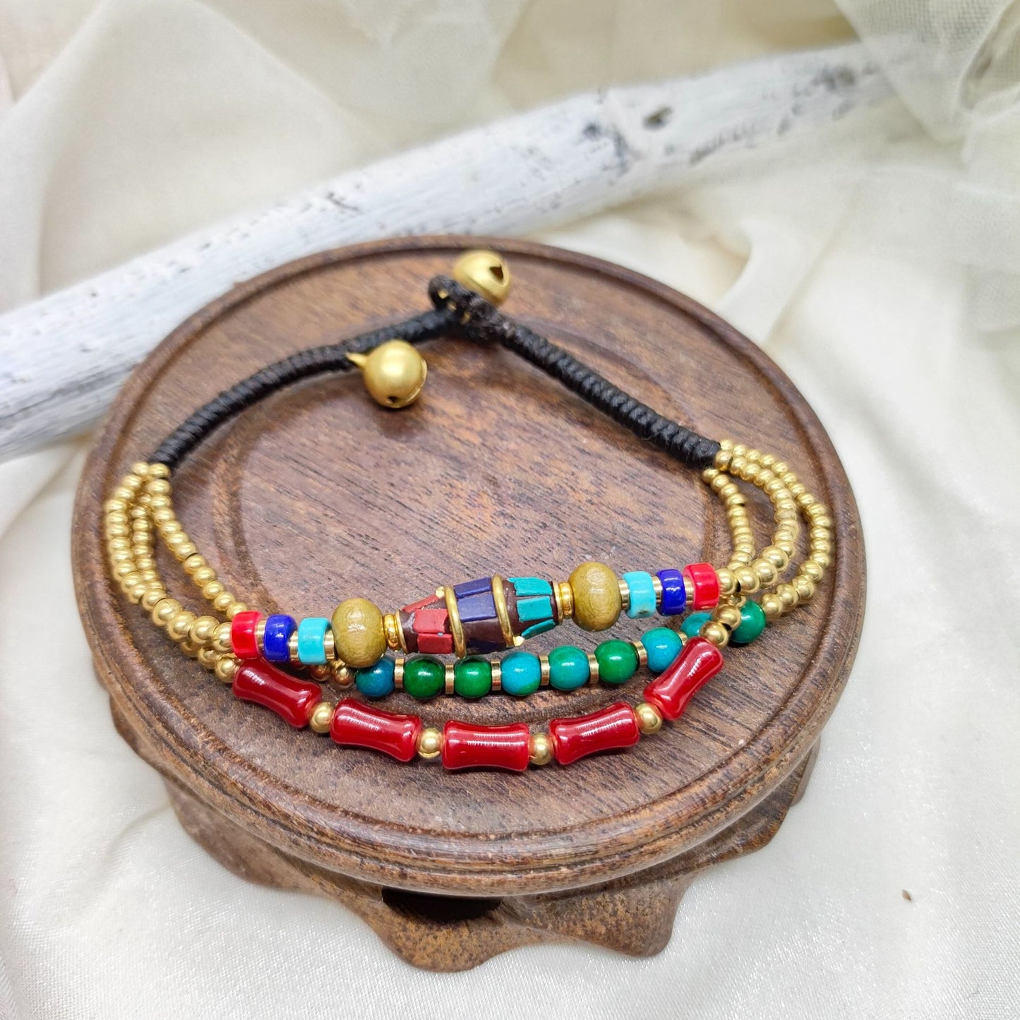 Retro Tibetan Style Multilayer Fashion Simple Woven Beads Exotic Bracelets