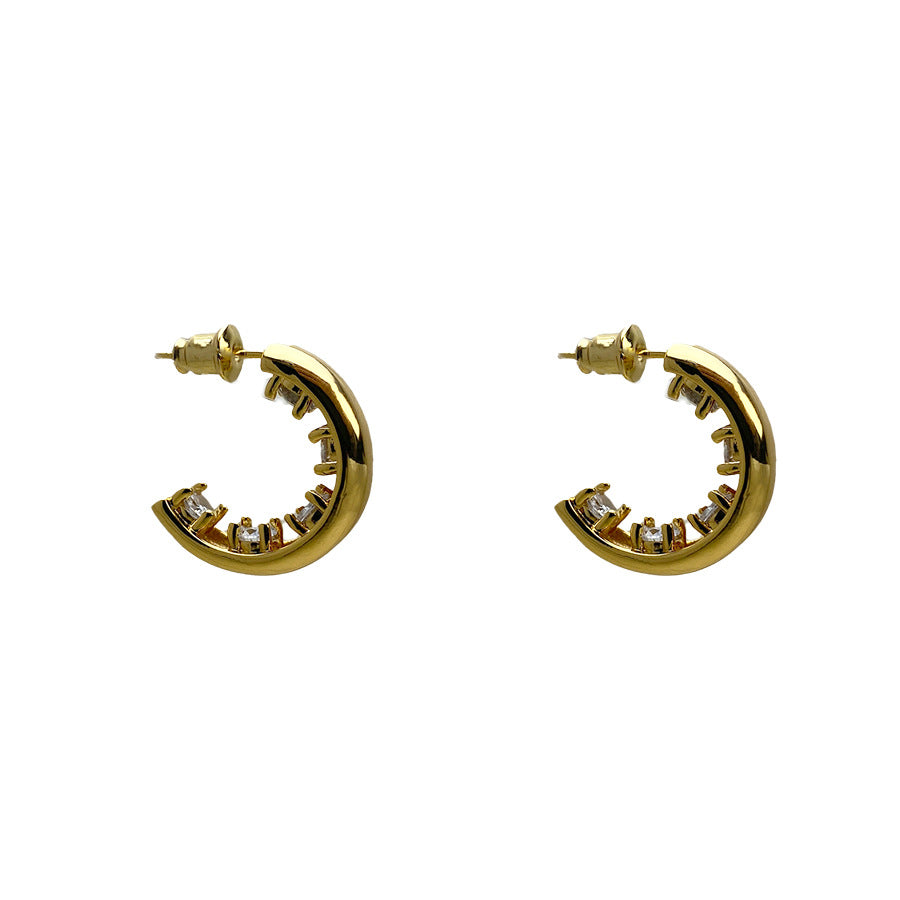 Women's Style Shaped Niche Design Graceful Fashionable Light Stud Earrings