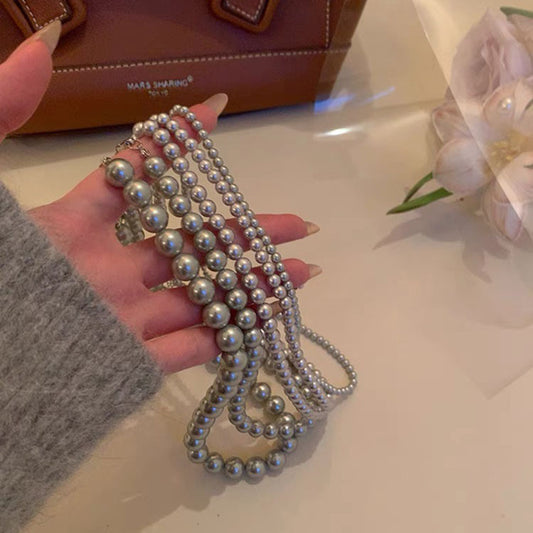 Women's Pearl High-grade Temperament Wild Sweater Chain Necklaces