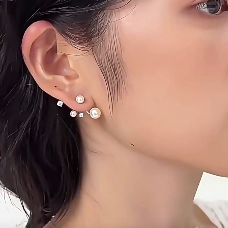 Women's Imitation Pearl High-grade Light Luxury Minority Unique Exquisite Refined Grace Earrings