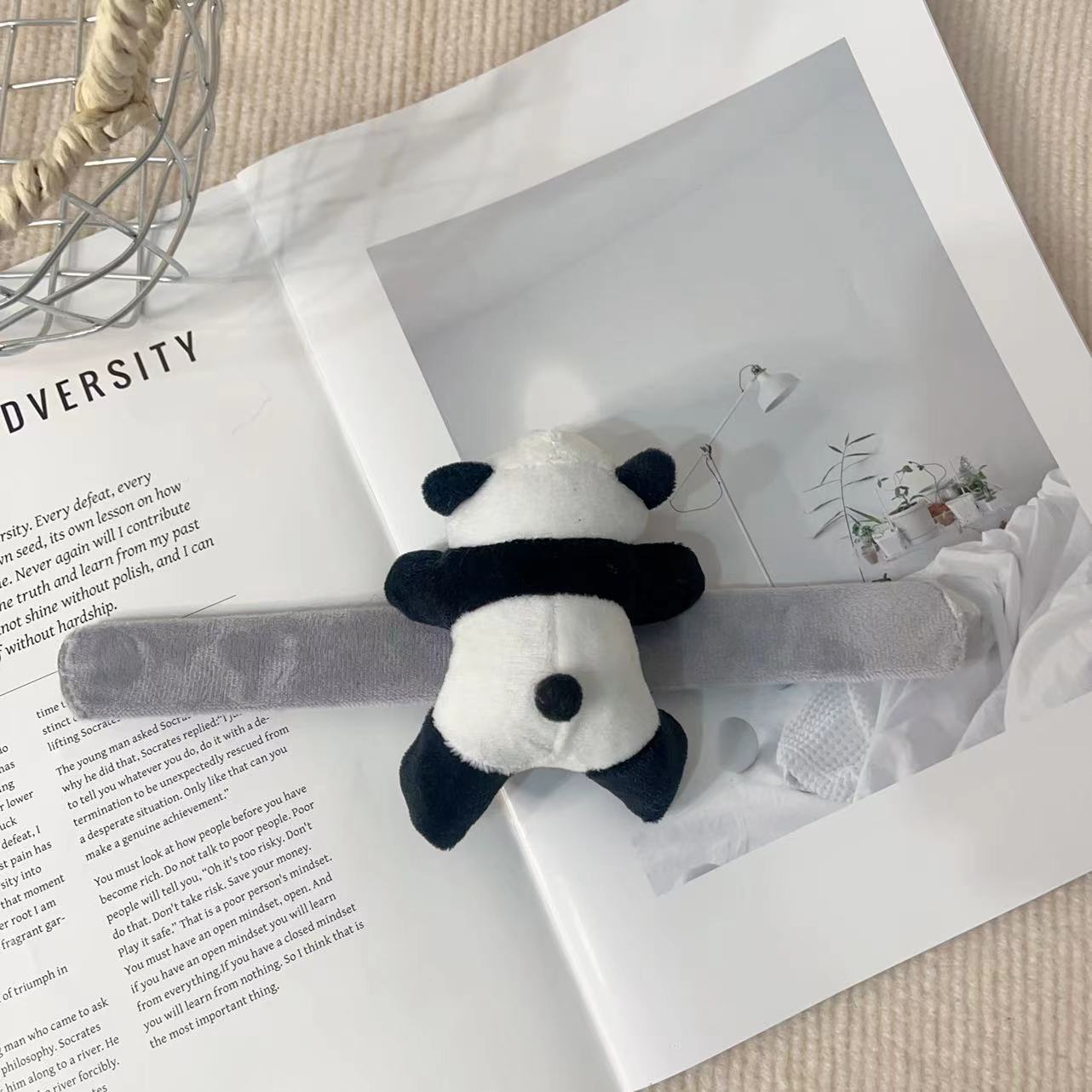 Doll Pop Cartoon Cute Leaning Bear Tourist Bracelet
