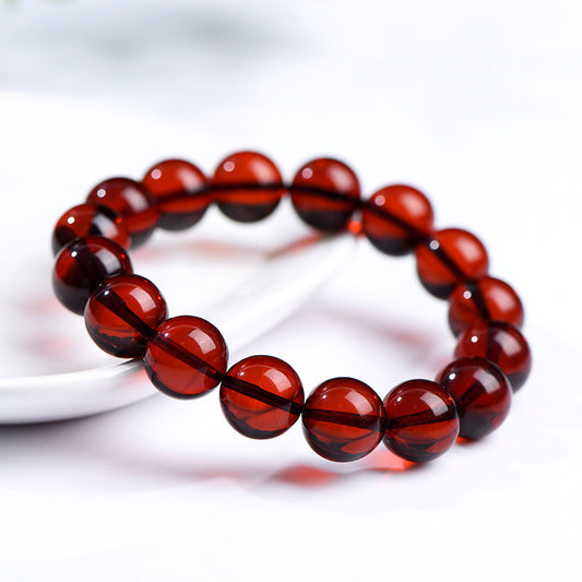 Crystal Natural Grade Blood Amber Fashion Woman Bracelets