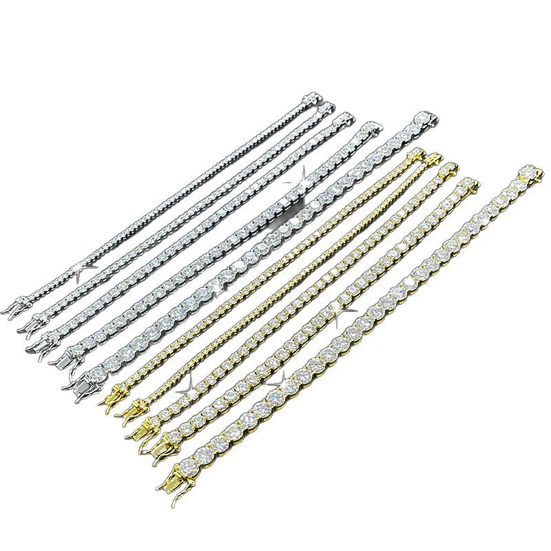 Moissanite Tennis Affordable Luxury Fashion High-grade Hip Hop Bracelet