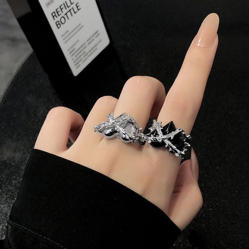 Female Niche Design Combination Sweet Cool Simple Ring