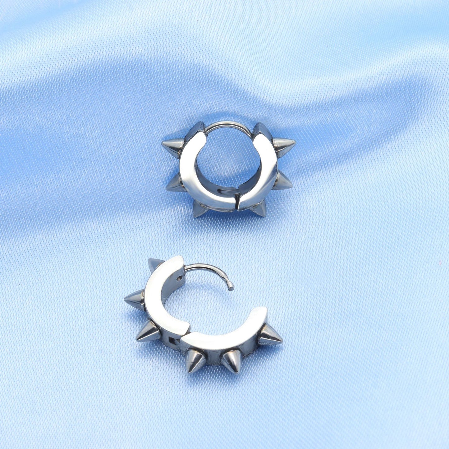 Stainless Steel Hip Hop Punk Barbed Clip Ear Buckle
