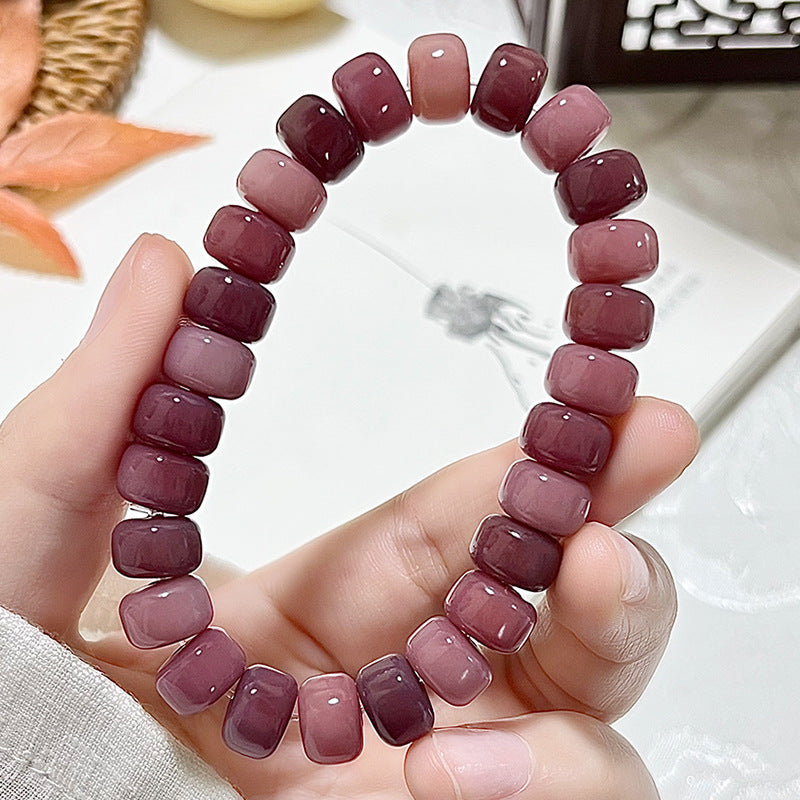 Gradient Tablet Beads Female Pliable Temperament Hand Toy Seed Cultural Bracelet