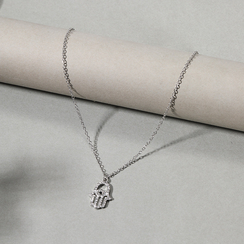 Of God Crystal Simple Devil's Eye Personalized Clavicle Chain Female Necklaces