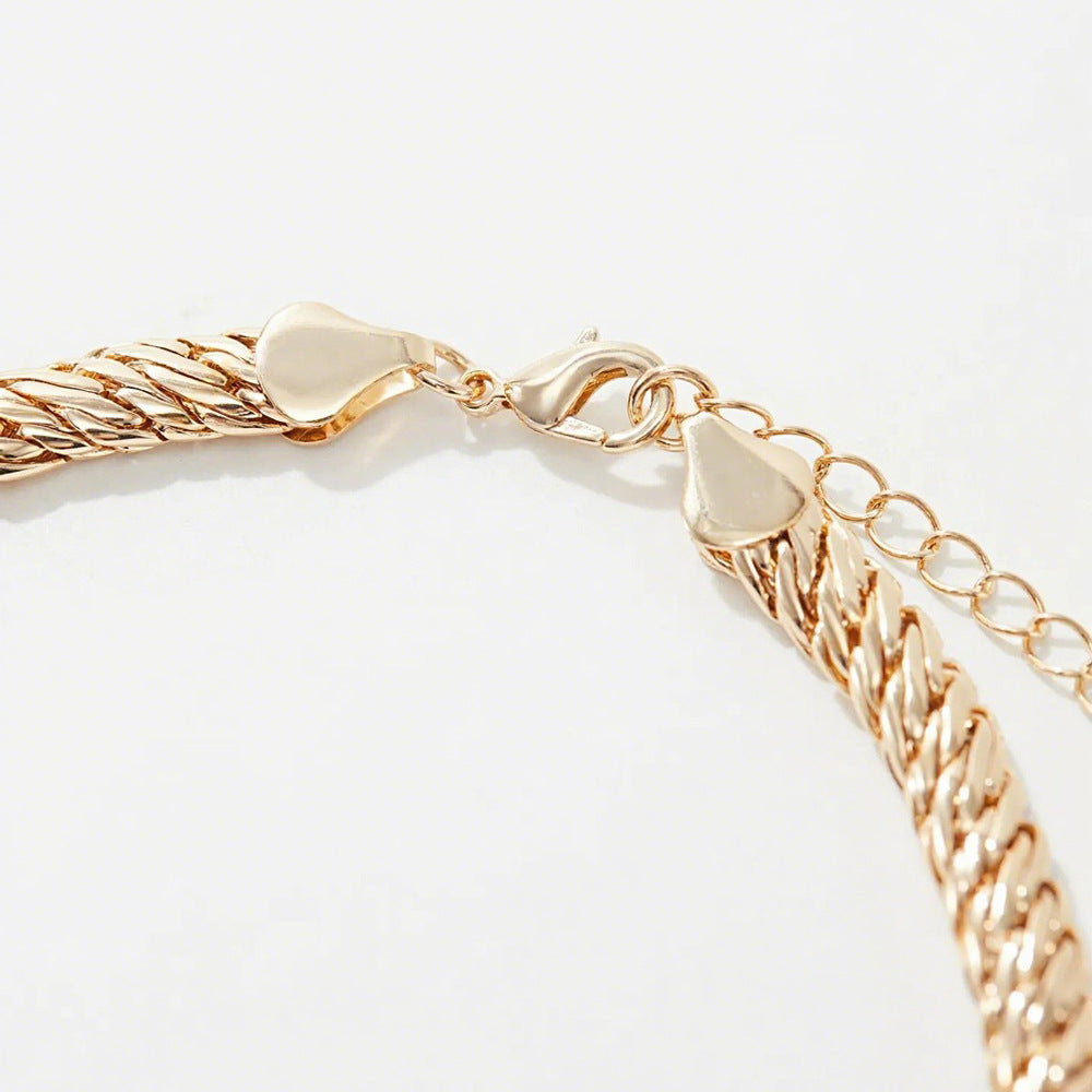 Chain Like Flat Snake Affordable Luxury Fashion Simple High-grade Necklace