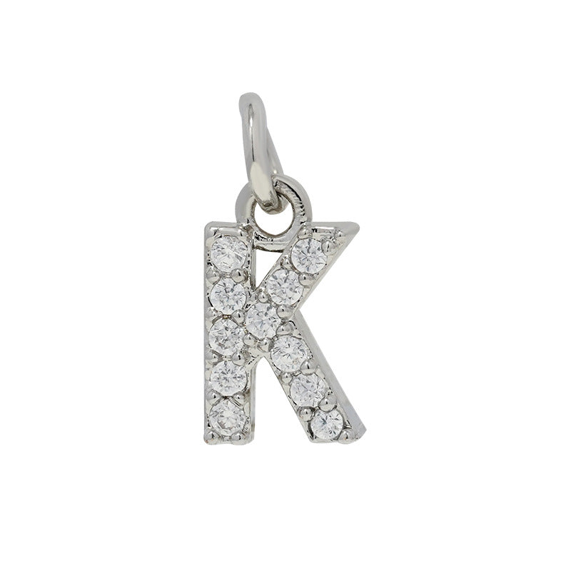 Letters Accessories Small English Zircon Eardrop Pendants