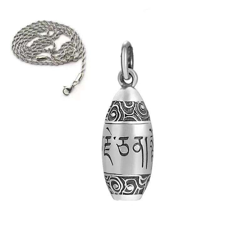Women's & Men's Of The Buddha Hollow That Can Open Storage Things Auspicious Necklace