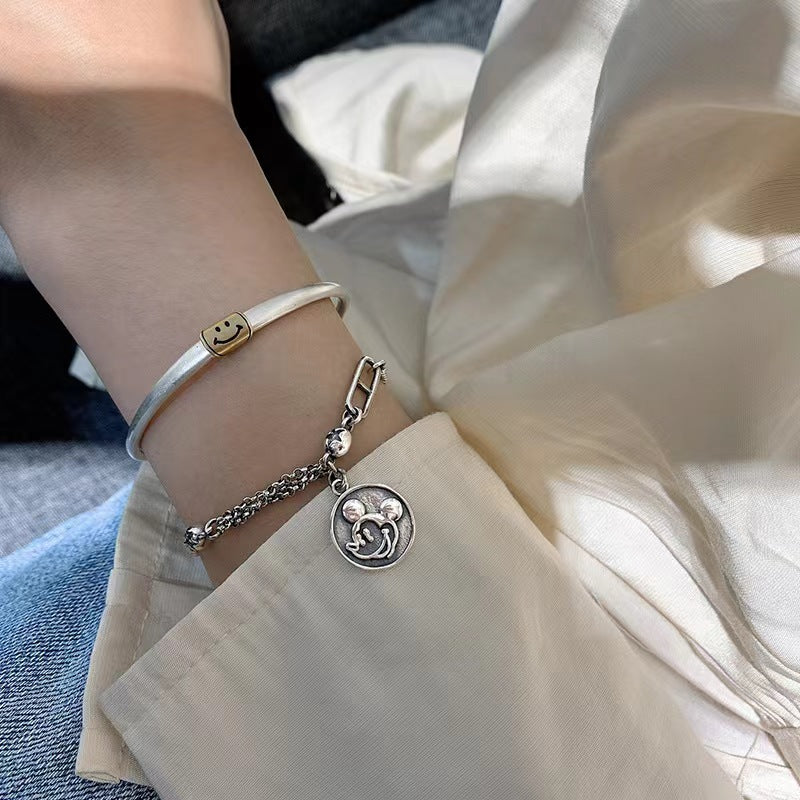 Female Versatile High Sense Personality Retro Box Chain Fashion Bracelets