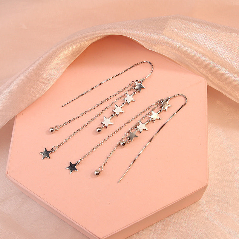 Women's Meteor Simple Temperament Eardrops Fresh Round Beads Earrings
