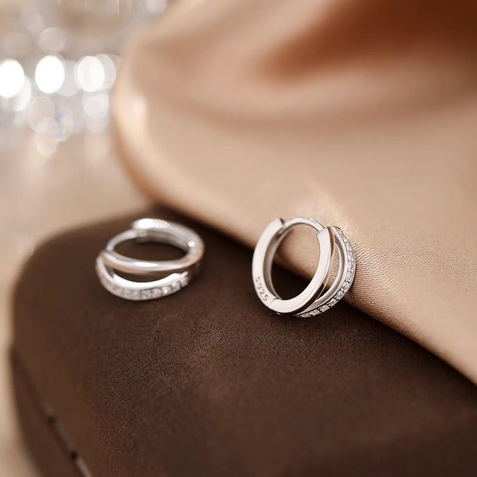 Women's Simple For Retro Fashion Micro Inlay Shiny Zircon Earrings