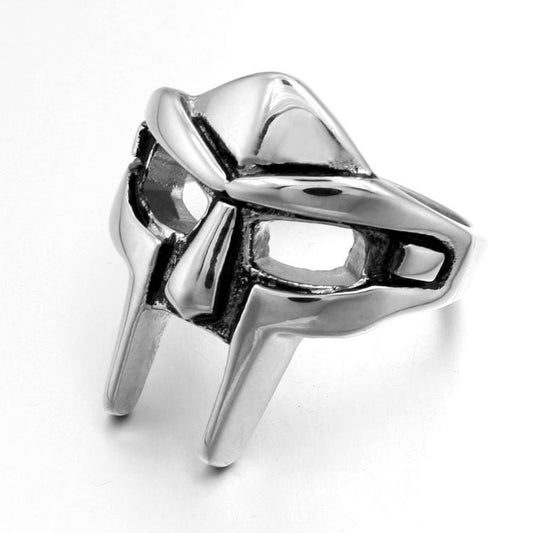 Women's & Men's Pharaoh Mask Superman Iron Man Stainless Titanium Rings