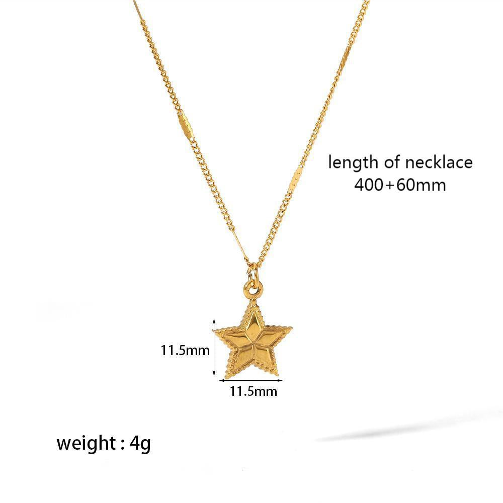 Key Gold Stainless Steel Fashion High Necklaces