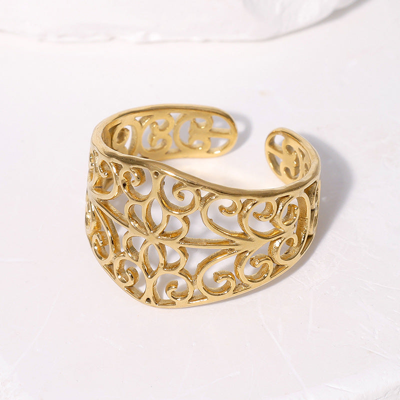 Stainless Steel Retro High-grade Index Finger Rings