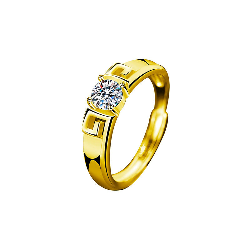 Women's & Men's Tight Hoop Loving Heart With Opening Wedding Ring