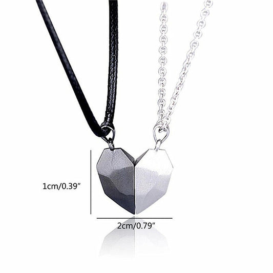 Women's Stone Heartbreak Clavicle Chain Heart Couple Necklaces