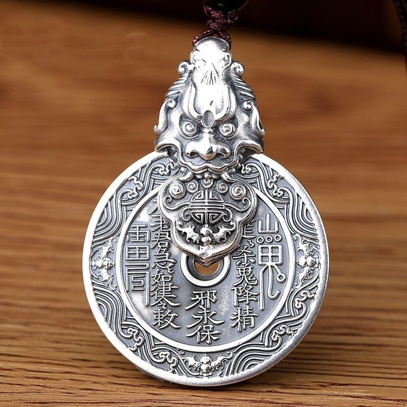 Men's Ghost Spending Money Thailand Sier Pi Necklaces