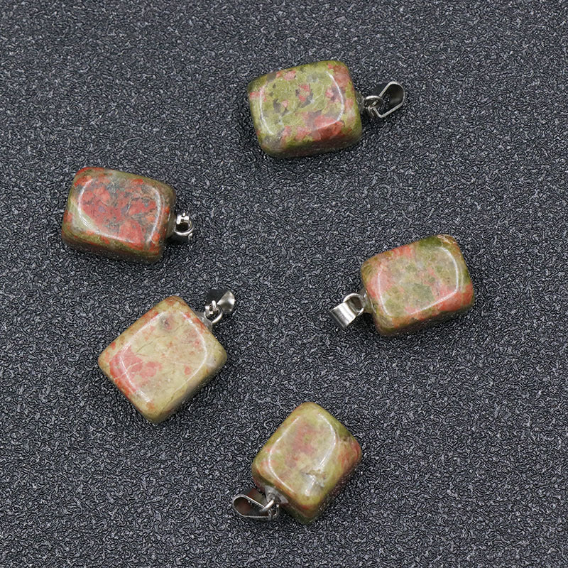 Stone Crystal Agate Small Colorful Jade Irregular Pendants