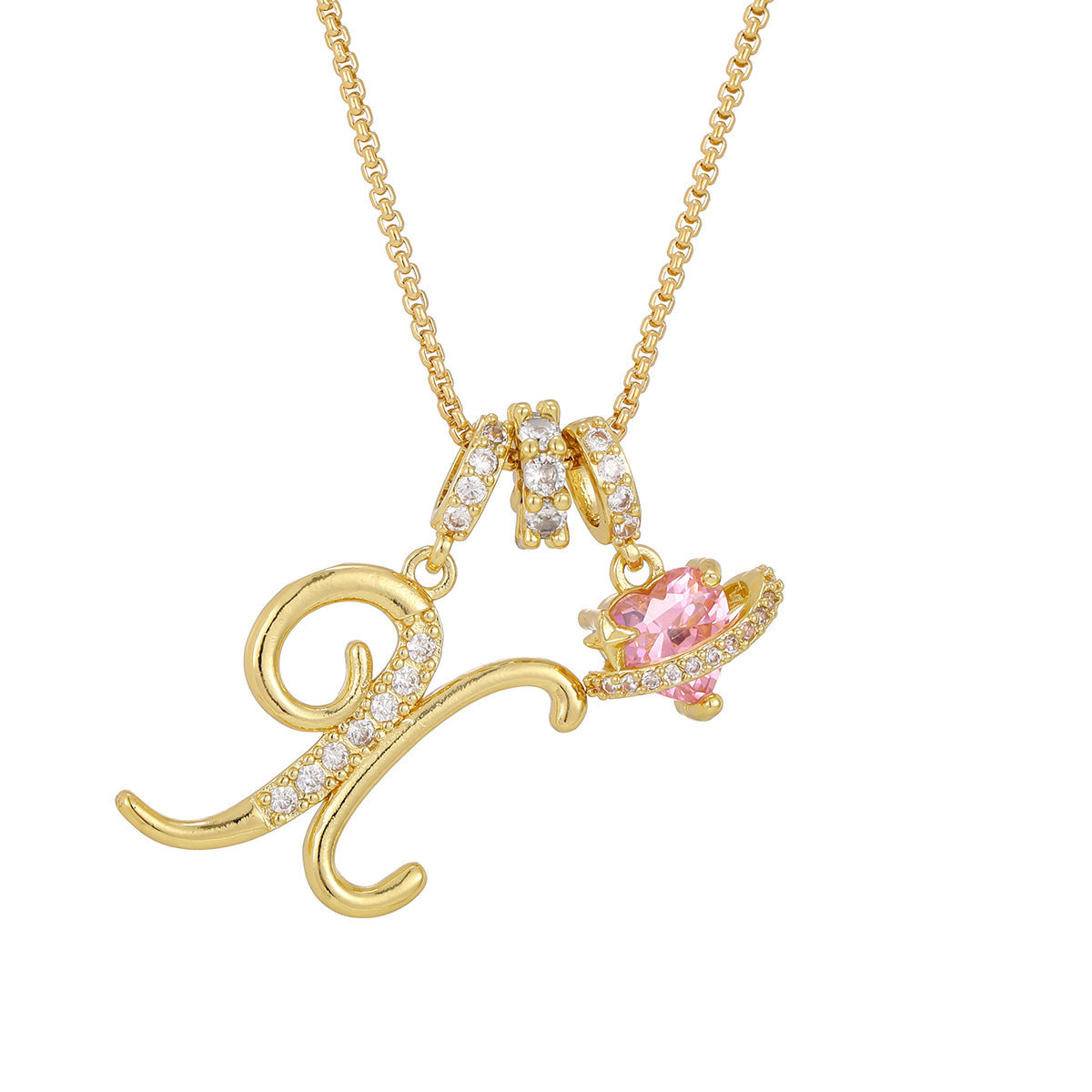 Dopamine English Letter Light Luxury Minority Necklaces