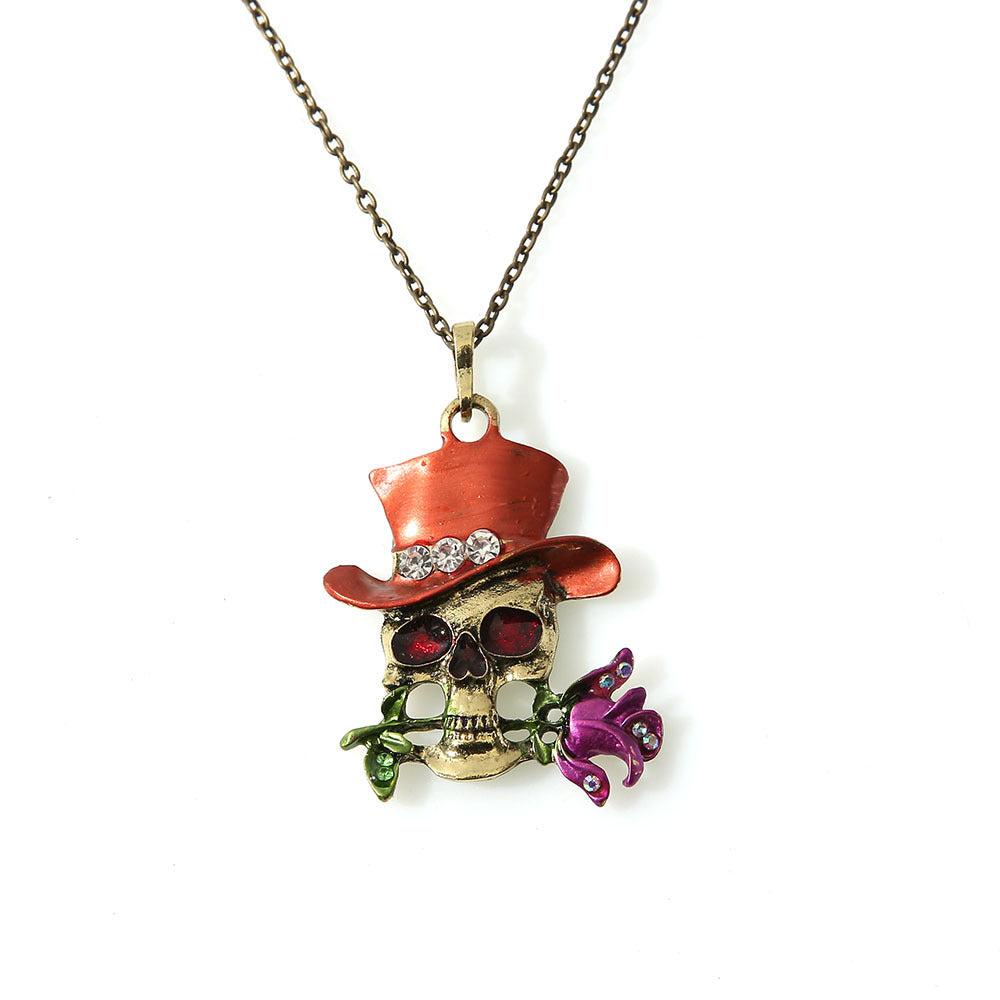 Men's Fashion Trendy Unique Versatile Skull Ghost Simple Necklaces