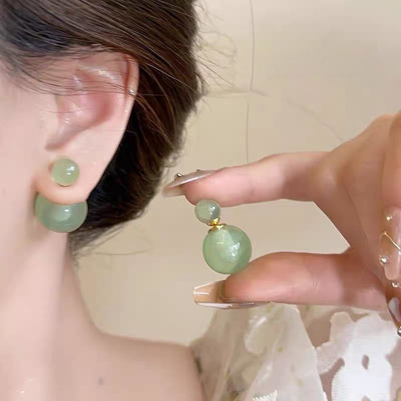 Cherry Lime Bubble Jelly Pearl Female Suitable Earrings