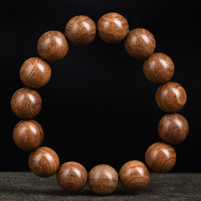 Women's & Men's Streaming Drainage Gold Sandalwood Rift Grain Old Materials Atmospheric Buddha Bracelets