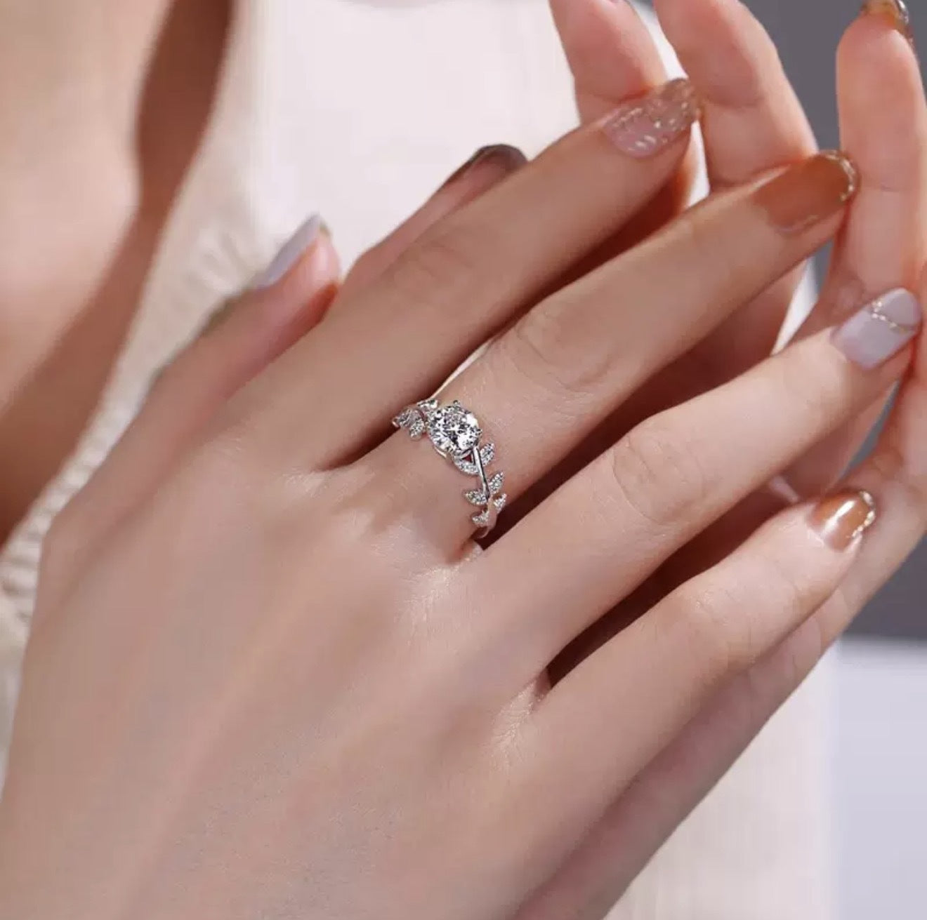 Women's Wind Moon Osmanthus Zircon Niche Sweet Elegant High Sense Opening Rings