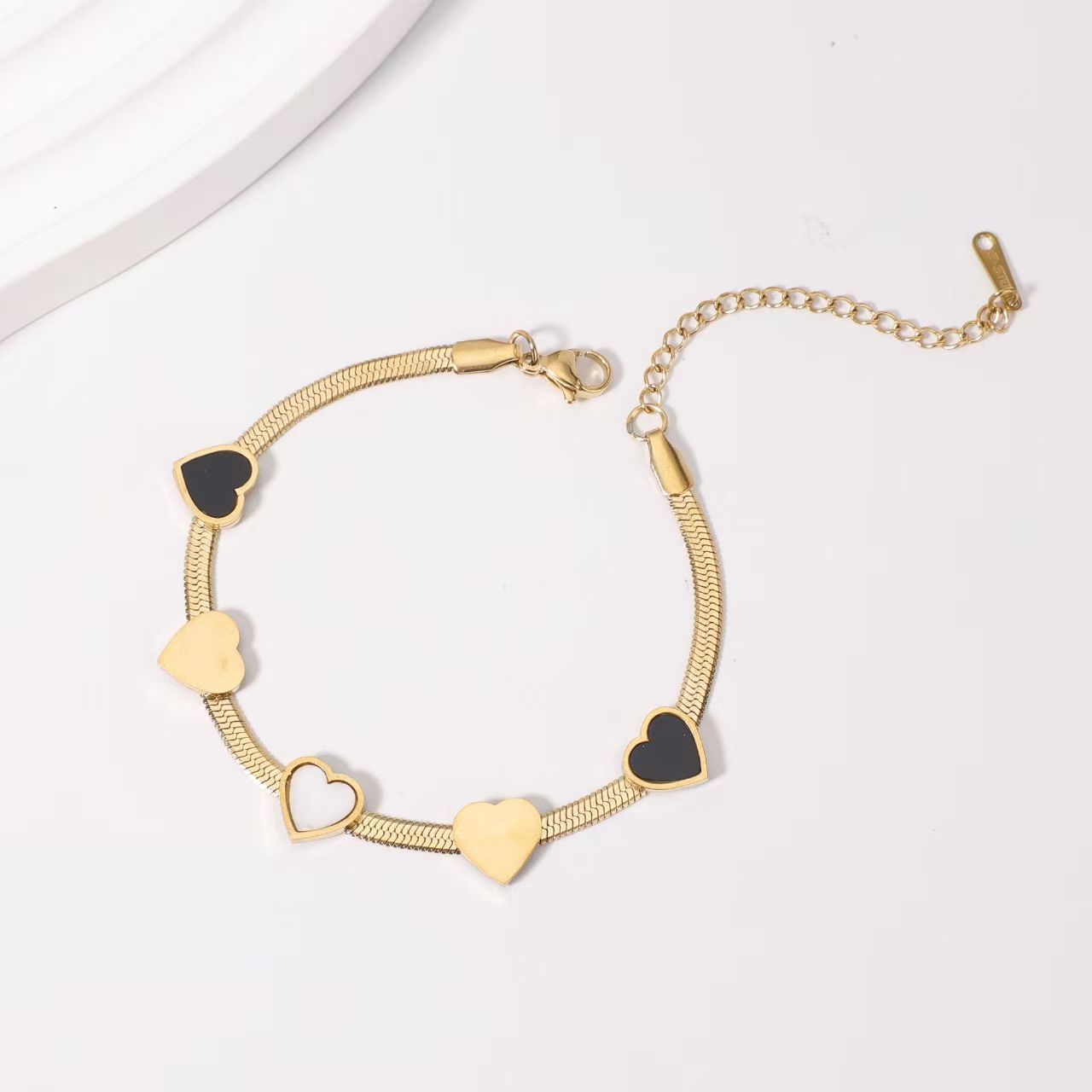 Snake Bones Chain Stainless Steel Love Fritillary Light Luxury High Bracelet