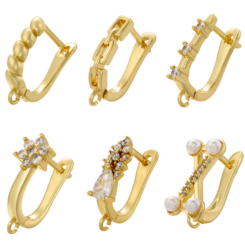Fashion Casual Glossy Twist U-shaped Clips Rings