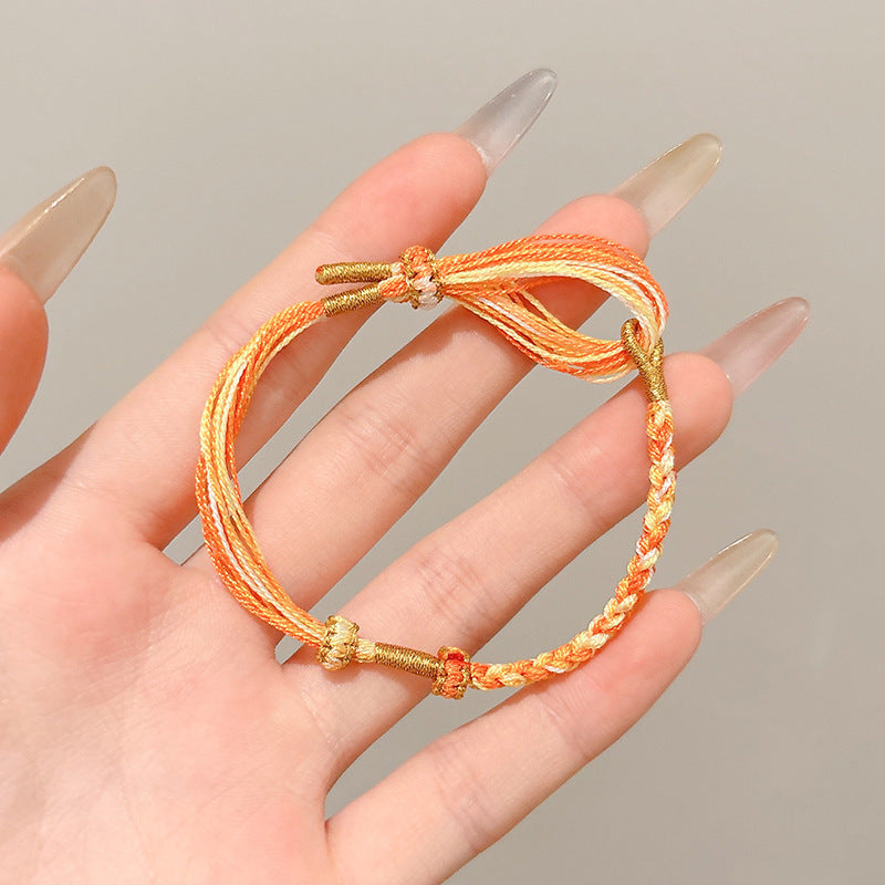 Small Gift Tassel Adjustable Red Rope Dragon Boat Festival Bracelet