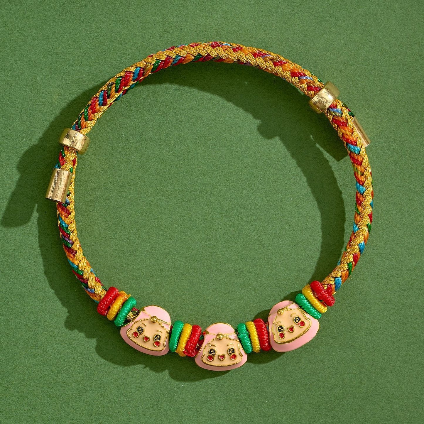 Dragon Boat Festival Colorful Rope Small Red Hand-woven Tiger Head Bracelet
