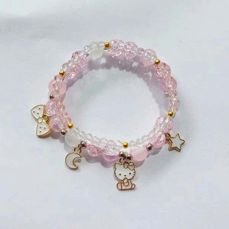 Cat Glass Chipping Beads Design Cute Bracelets