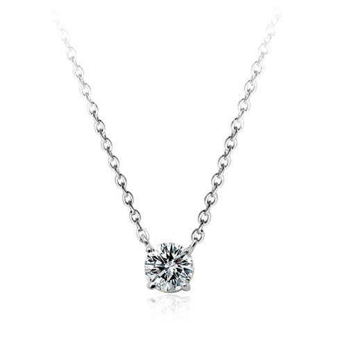 Women's Simulation Moissanite Super Flash Temperament Entry Lux Necklaces