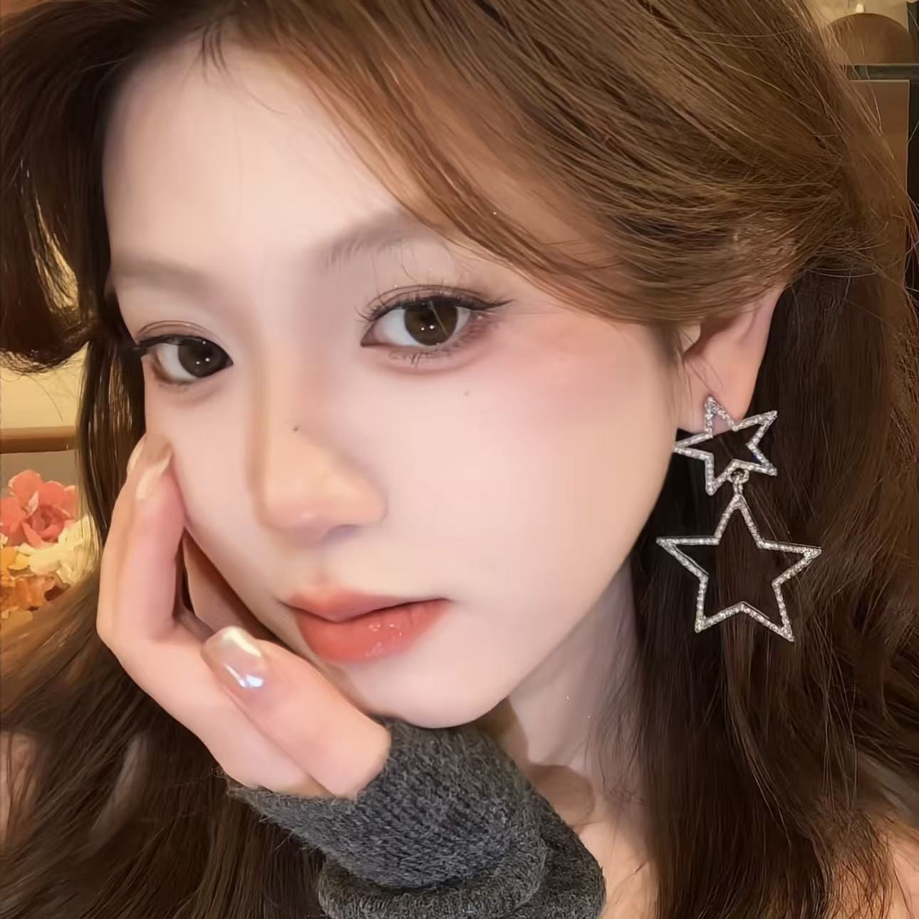 Star Simplicity Exaggeration Five-pointed Sweet Cool Hot Rings