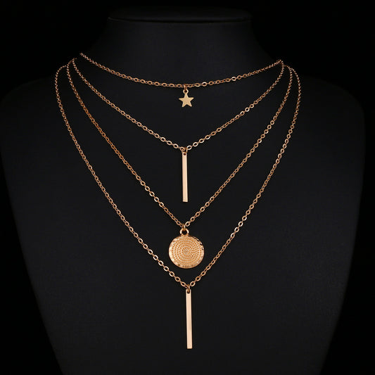 Star Long Brush Holder Popular Combination Necklaces