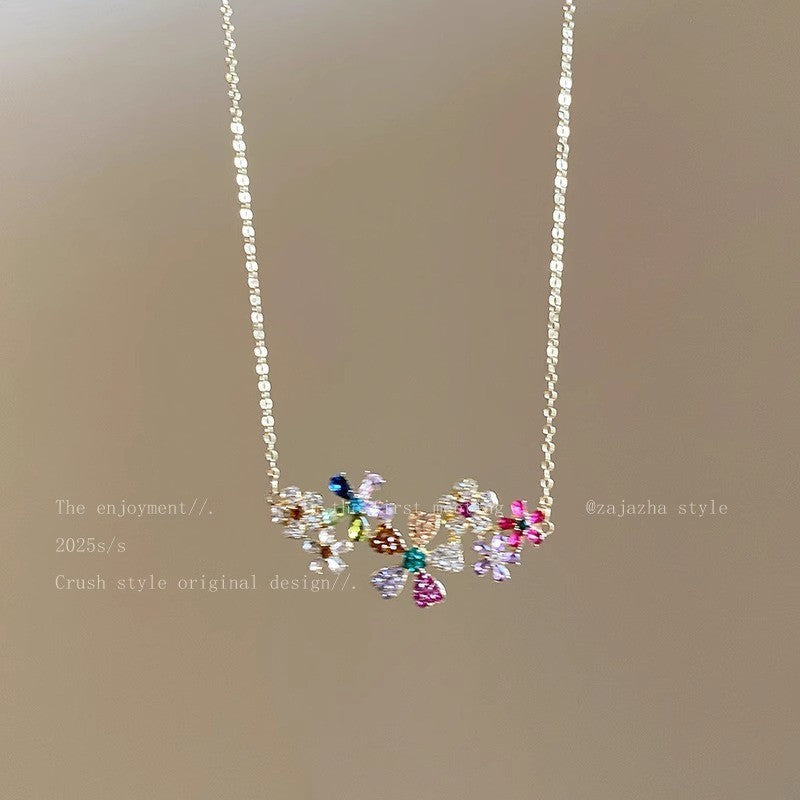 Butterfly Drop Female Mori Style Niche Exquisite Fashion Sweet Necklace