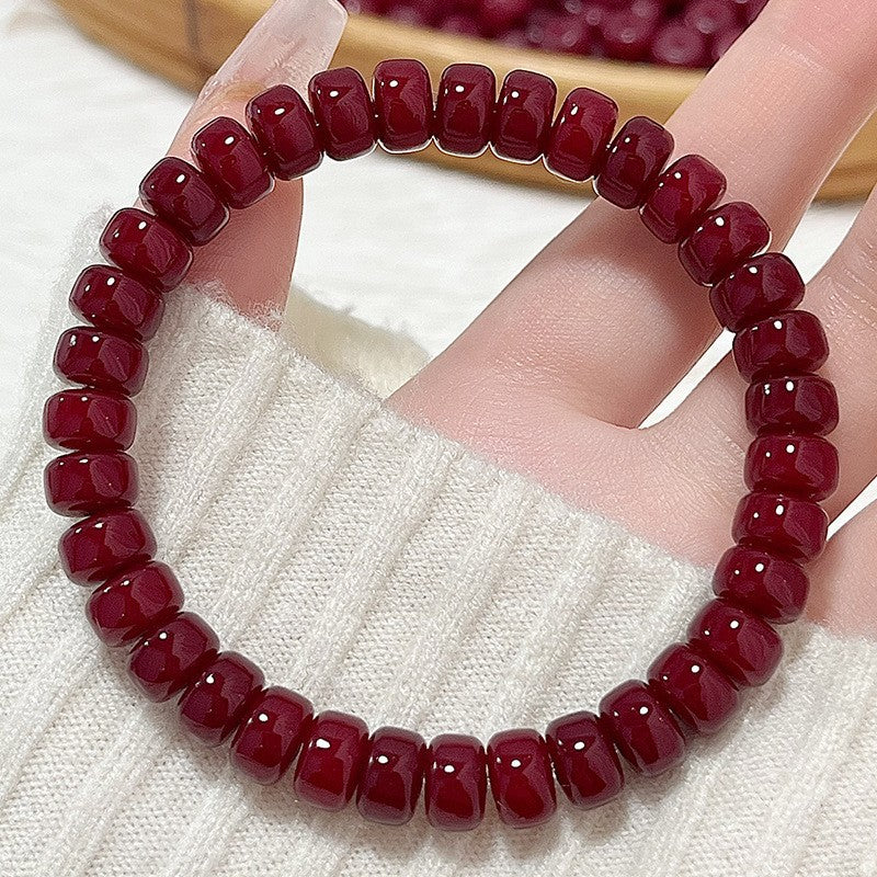 Gradient Tablet Beads Female Pliable Temperament Hand Toy Seed Cultural Bracelet