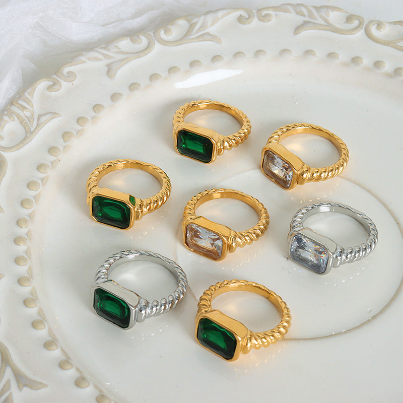 Minority Fashion Design Sense Mild Luxury Rings