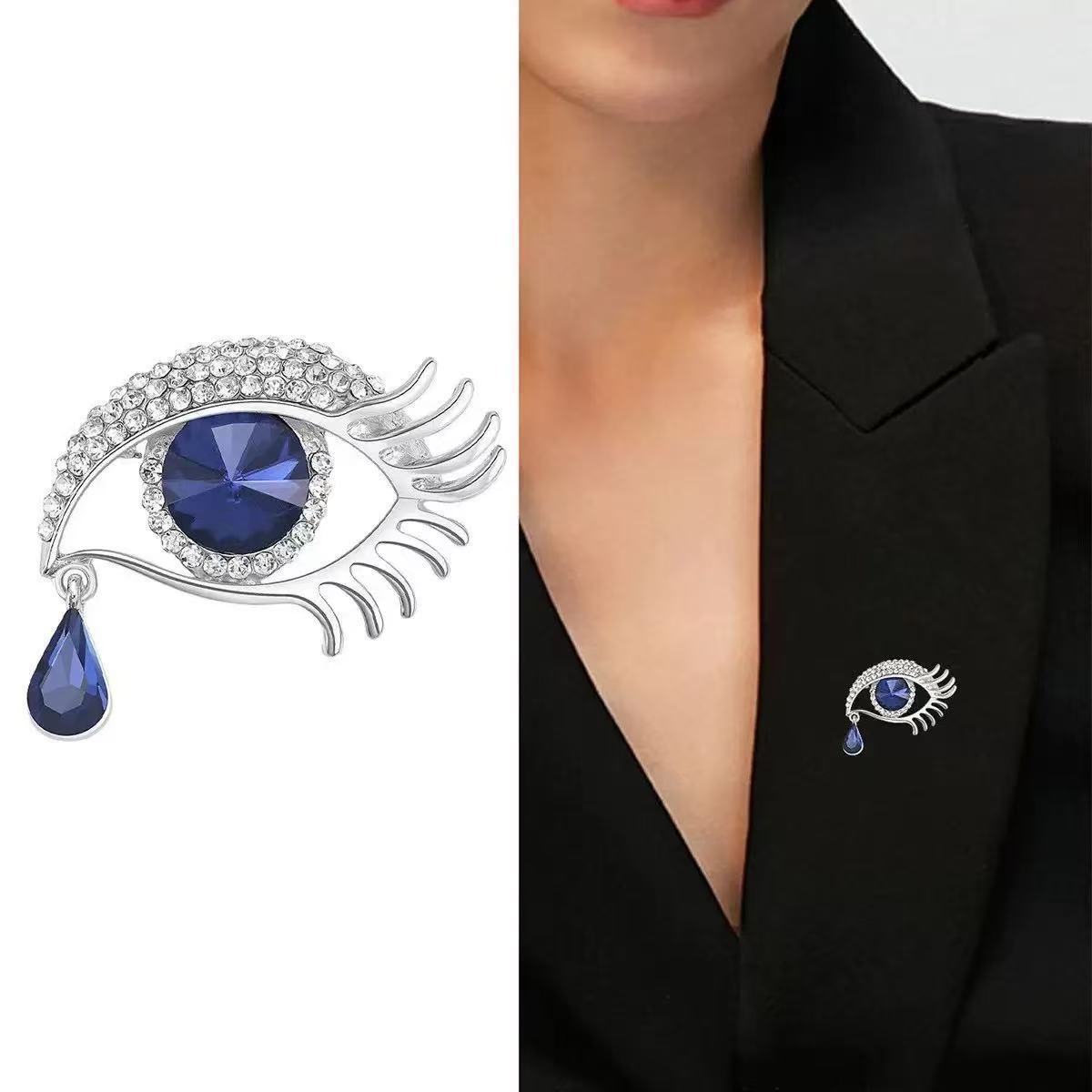 Angel Tears Brooch Female Crystal Drop Brooches