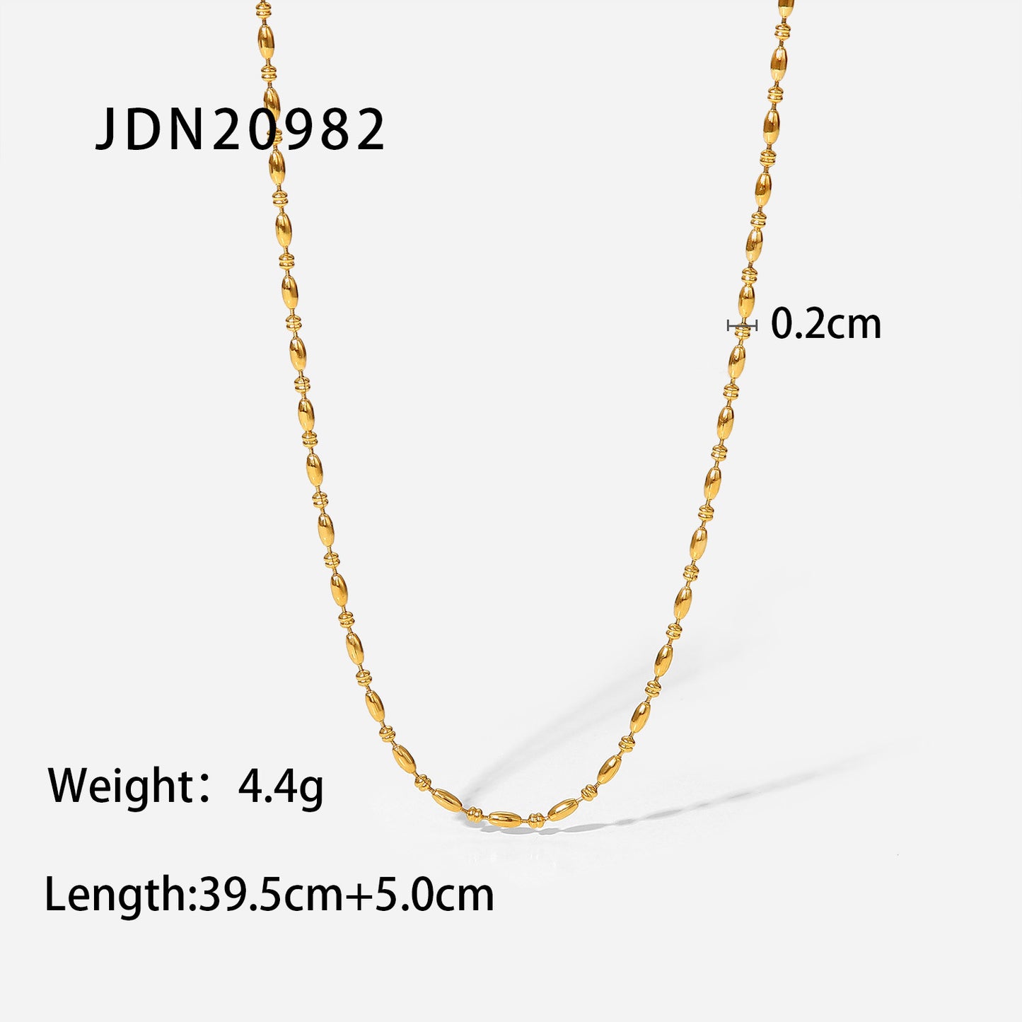 Gold-plated Stainless Steel Light Luxury Cold Necklaces