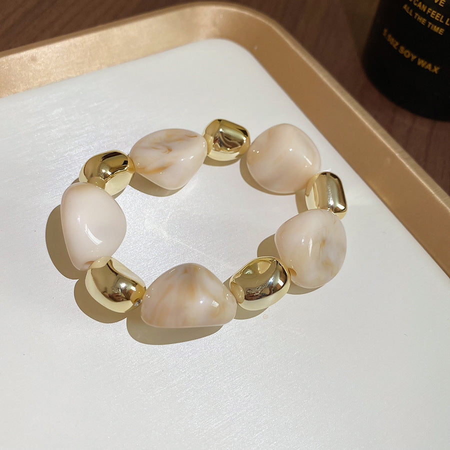 Acrylic Beaded Pearl Vintage Ethnic Style Affordable Bracelets