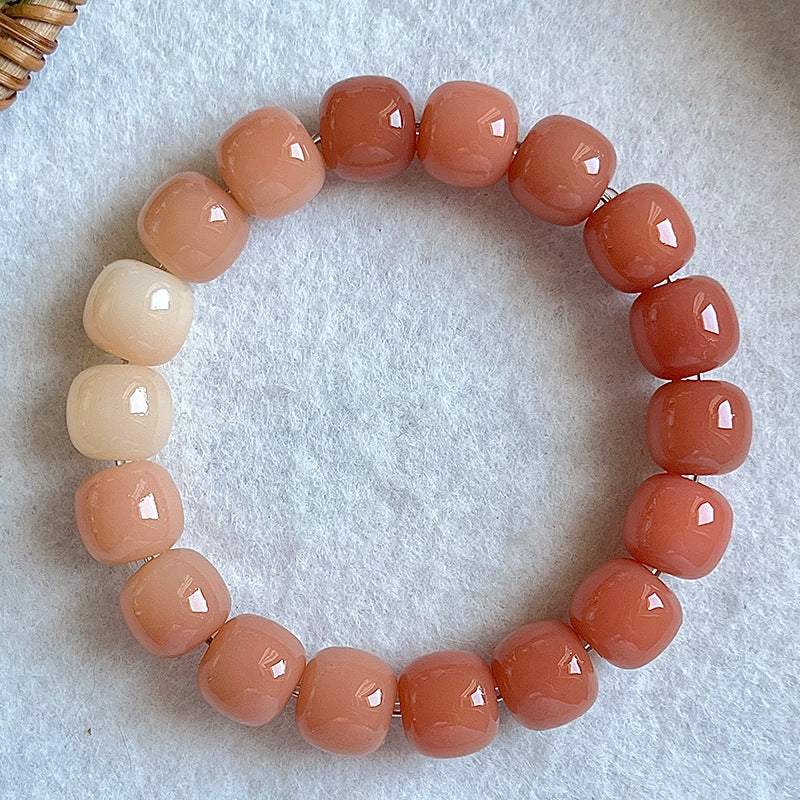 Women's & Men's Chestnut Tea Bodhi Root Pliable Temperament Bracelet
